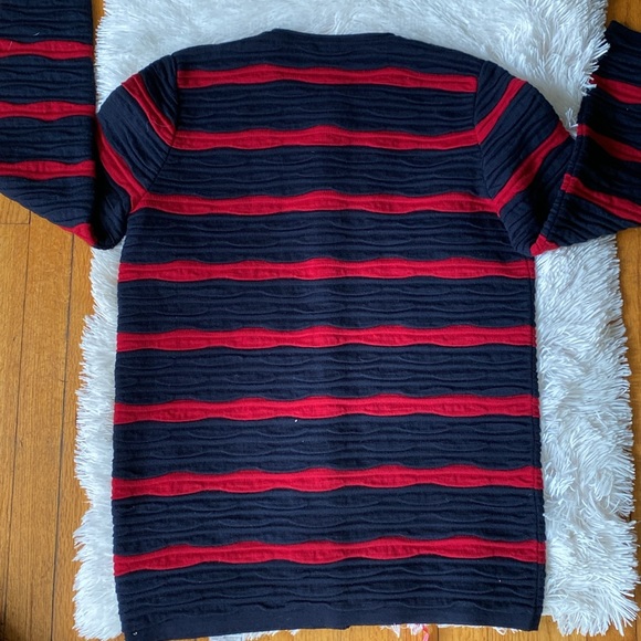 Women’s Rodier ribbed warm horizontal stripes formal casual jacket , size L - Picture 3 of 13